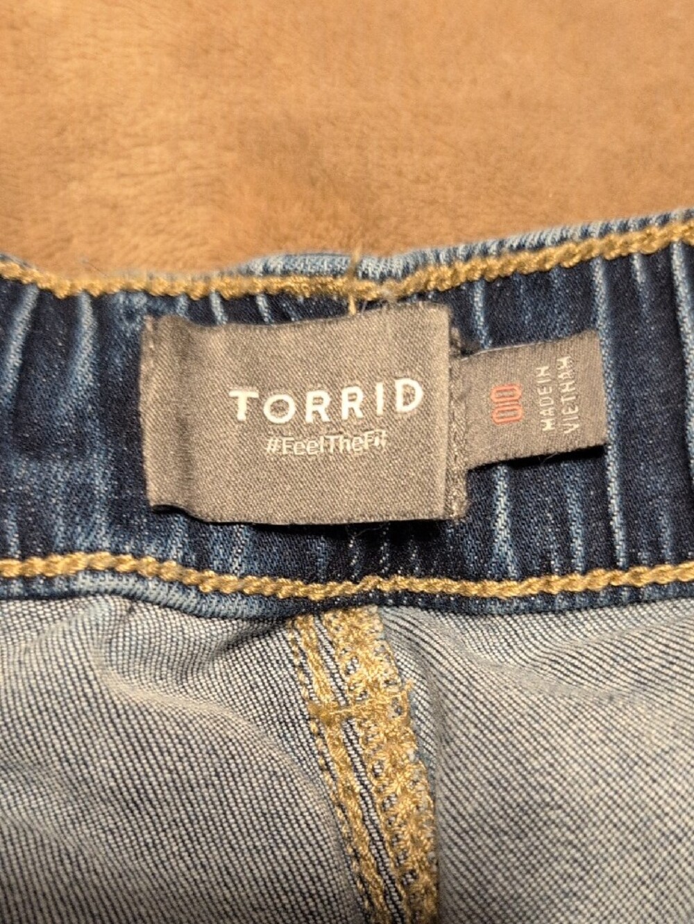 Torrid Denim Drawstring Women’s Shorts - Blue-Size 00 - Picture 3 of 6